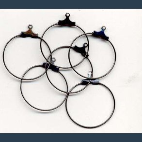 creolringe anthracite 25 mm 6 stk