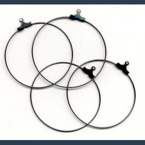 creolringe anthracite 40 mm 4 stk