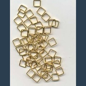 sken firkantet guld 6 mm 50 stk