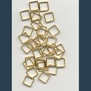 sken firkantet guld 8 mm 35 stk