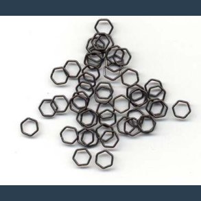 sken sekskantet sort 7 mm 50 stk