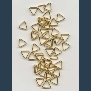 sken trekantet guld 8 mm 50 stk