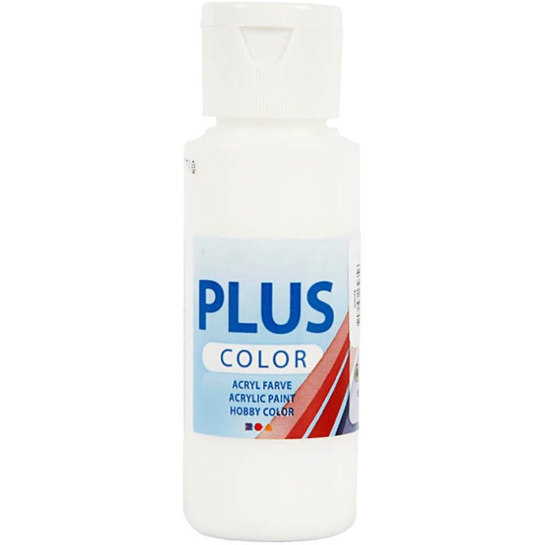 plus color hobbymaling white 60 ml