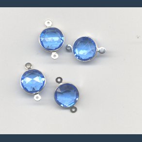 Mellemstykker 10mm 6 stk lys bl