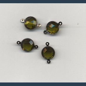 Mellemstykker 10mm 6 stk lys oliven