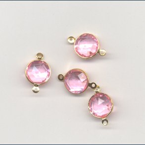 Mellemstykker 10mm 6 stk rosa