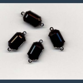 Mellemstykker 10mm 6 stk sort