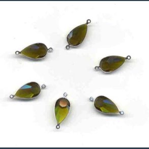 Mellemstykker 9x16mm 6 stk oliven