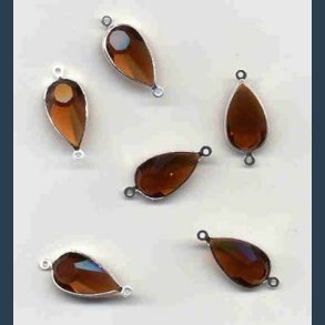 Mellemstykker 9x16mm 6 stk  brun