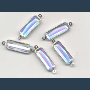 Mellemstykker 7x 20mm 5 stk  AB regnbue