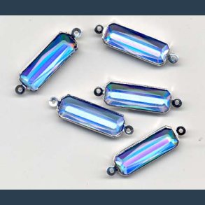 Mellemstykker 7x 20mm 5 stk AB krystal