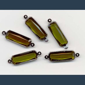 Mellemstykker 7x 20mm 5 stk  oliven