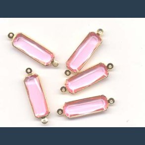 Mellemstykker 7x 20mm 5 stk rosa