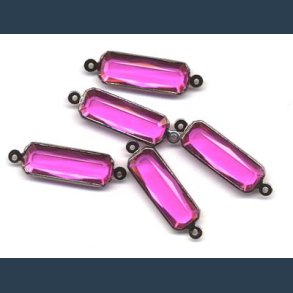 Mellemstykker 7x 20mm 5 stk cerise