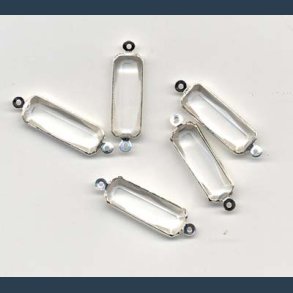 Mellemstykker 7x 20mm 5 stk  krystal