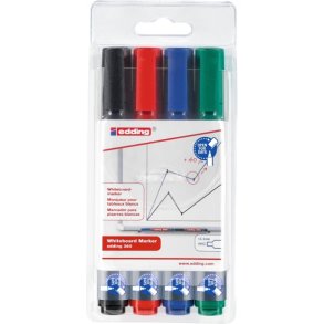 EDDING Whiteboard Marker 1,5-3mm 4 ass