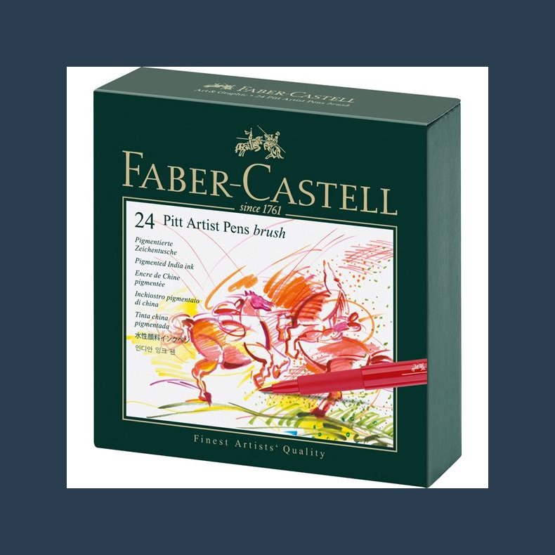 faber-castell pitt artist pen 24 stk.