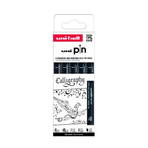 UNI PIN calligraphy set