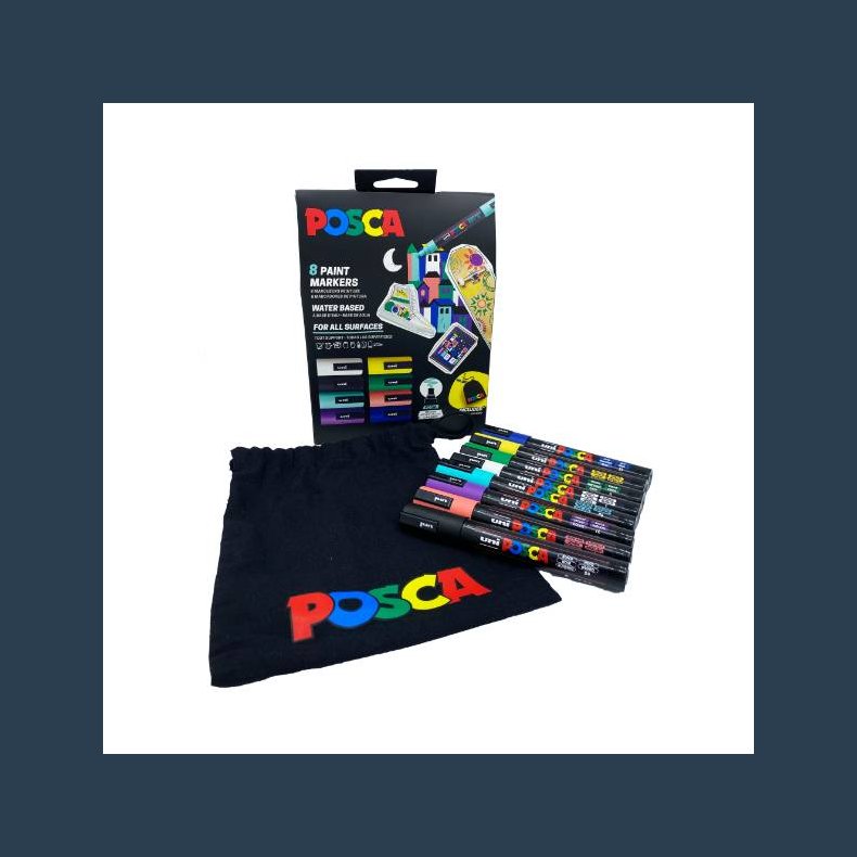 posca s�t PC 5 ass farver