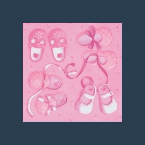 servietter new arrival girl 20 stk. 25 x 25 cm