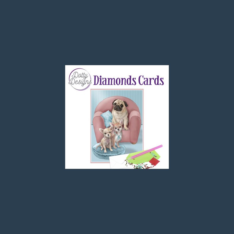 Diamond card matrialer til 1 kort hunde