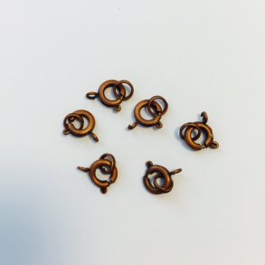 Ringlse m  knudeskjuler 7 mm 4 stk Kobber