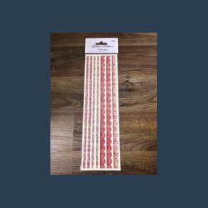 stickers glitter ribbon 9 x 30 cm rosa