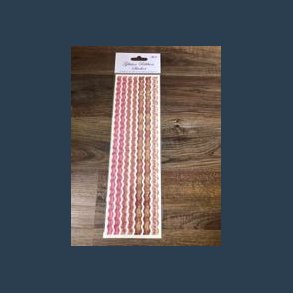 stickers glitter ribbon 9 x 30 cm multifarvet