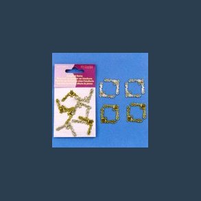 scrapbook tilbeh�r hj�rner 8 stk Metal hj�rner