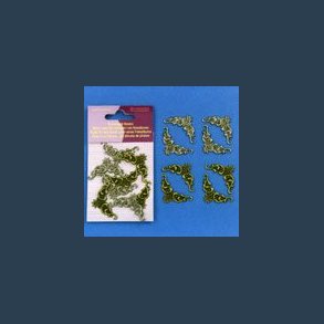 scrapbook tilbeh�r hj�rner 8 stk Metal m hj�rner