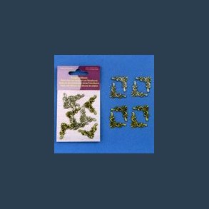 scrapbook tilbeh�r hj�rner 8 stk Metal m hj�rner