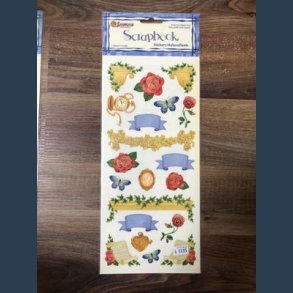 Stickers scrapbook 14 x 30,5cm hjrner mm heritage