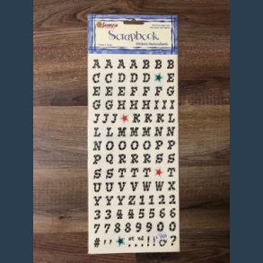 Stickers scrapbook 14 x 30,5cm alfabet soccer star