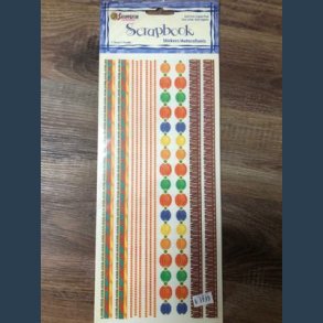 Stickers scrapbook 14 x 30,5cm border 1960