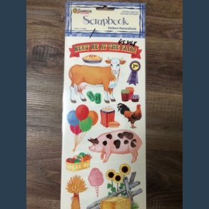 Stickers scrapbook 14 x 30,5cm bondegrds dyr