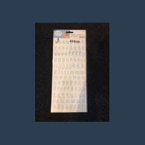 Stickers scrapbook 14 x 30,5cm alfabet school