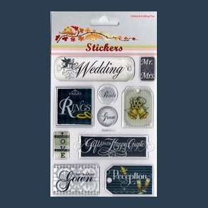 stickers bryllup bubbles