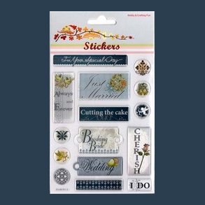 stickers bryllup bubbles