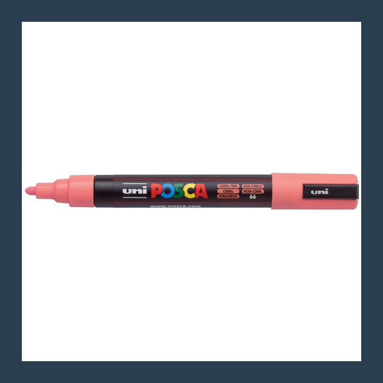 Posca tusch PC-5m brush  sky  coral pink nr.66