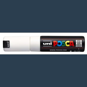 Posca tusch PC-7M hvid no. 1