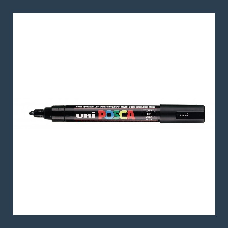 Posca tusch PC-5m brush black nr. 24