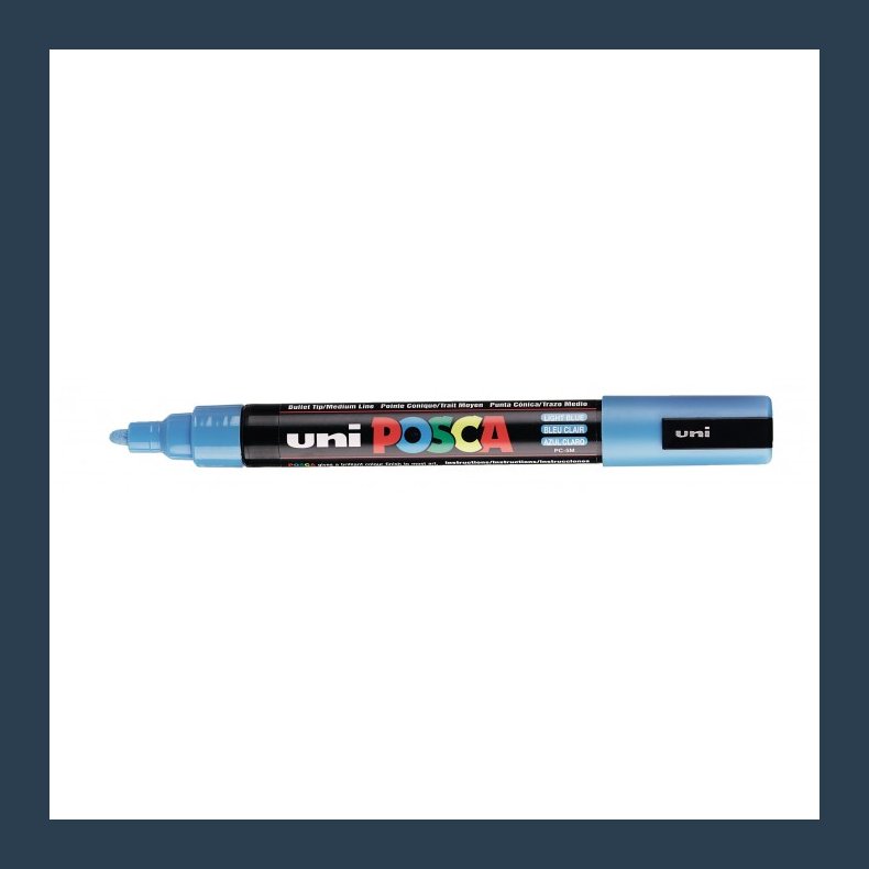 Posca tusch PC-5m brush light blue nr. 8