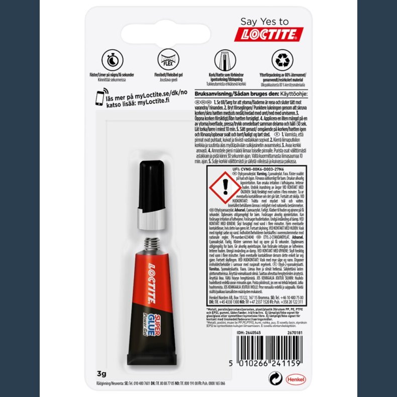 Superlim Loctite 3g