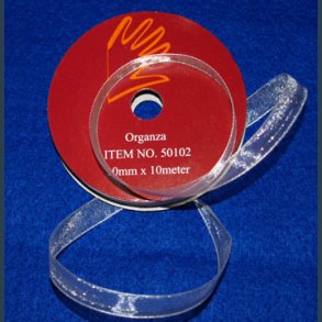 bnd organza ecru 10m x 3mm