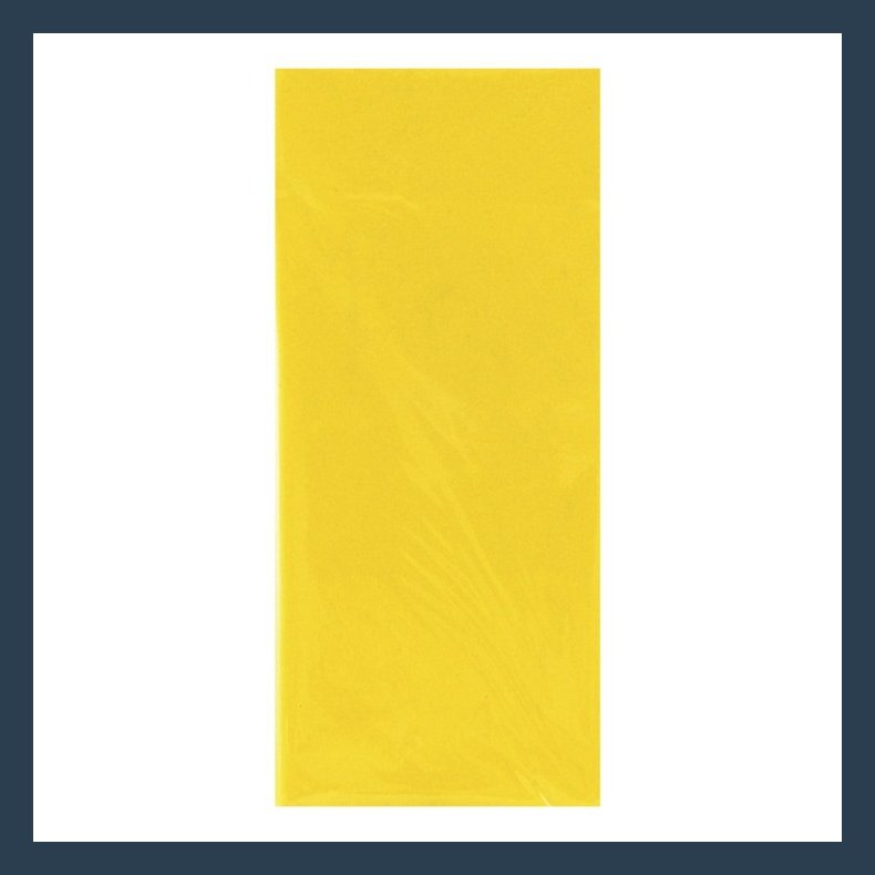 silkepapir 6 ark 50 X 70cm yellow