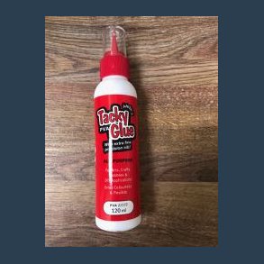 Hobbylim Tacky Glue m tynd spids 120 ml.