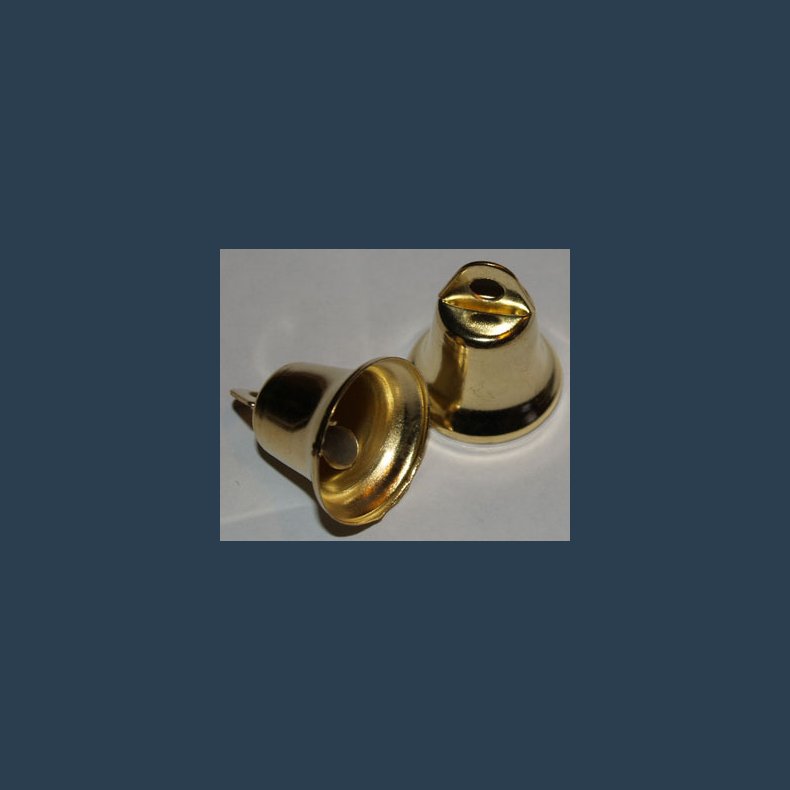 KLOKKE 15 og 21 mm 15mm messing ass str.20 stk