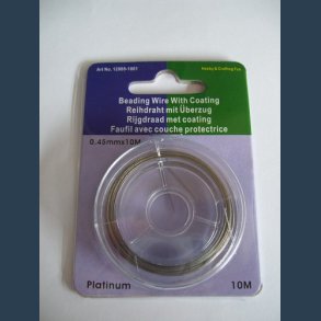 Wire 0,45mm 10m SLV farvet