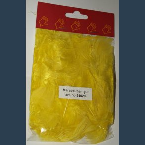 fjer gul 5 g marabou