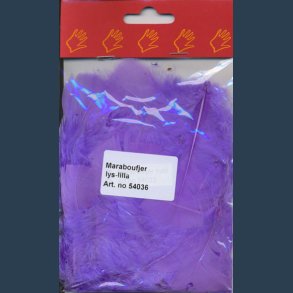 fjer lys lilla 5 g marabou